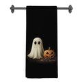 Halloween Ghost Kitchen Towels - Vintage Fall Ghost Hand Towels for Bathroom & Kitchen, 16x24 Inch, Ghost Pumpkin Variation