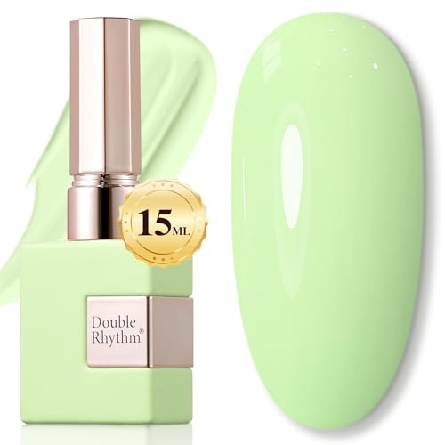 Green Gel Nail Polish - 15ML Soak Off UV/LED Gel for Manicure & DIY Art