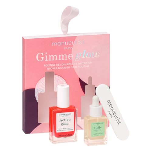 Manucurist Active Glow Raspberry Gift Set with Green Oil - Nail Care
