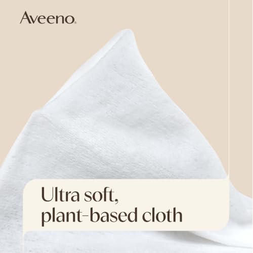 Aveeno Unscented Makeup Remover Wipes - Fragrance-Free 25 Count