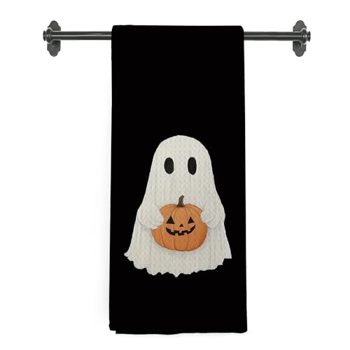 Halloween Ghost Kitchen Towels - Ghost Variation - 16x24 Inch Decorative Hand Towels