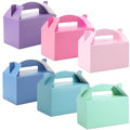 Multicolor Party Favor Treat Boxes - Gable Box Set with Solid/Morandi Colors, 36 Pack, 6x3.5x3.5 Inches