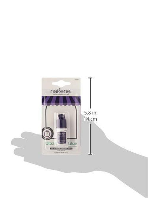 Nailene Ultra Quick Nail Glue, 0.10 oz – Durable, Easy to Apply False Nail Glue – Repairs Natural Nails – Quick-Drying Nail Adhesive Lasts Up to 7 Days – Nail Care Essential (Pack of 4)