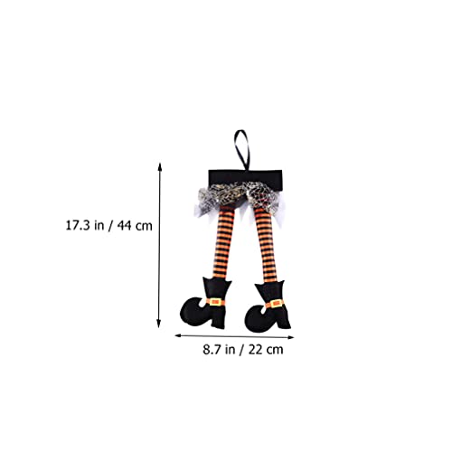 Halloween Witch Legs Hanging Ornament - Spooky Decor for Indoor & Outdoor Halloween Displays