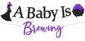 Halloween Baby Shower Banner - Glitter 'A Baby Is Brewing' Decorations