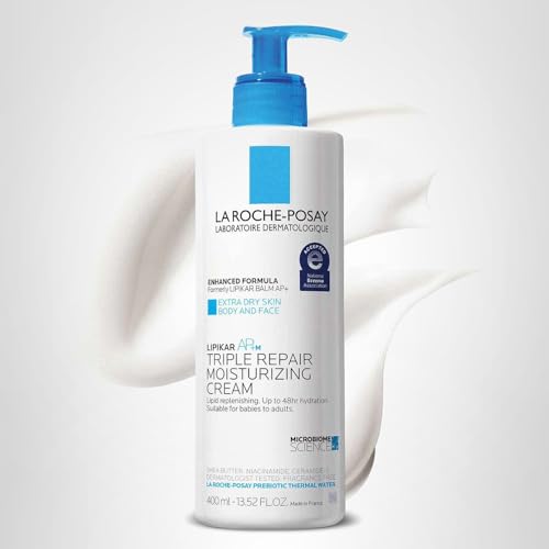 La Roche-Posay Lipikar AP+MAX Triple Repair Moisturizing Body Cream | Face & Body Lotion for Dry Skin with Shea Butter & Niacinamide | Gentle Moisturizer for Very Dry, Rough & Sensitive Skin, 400ml