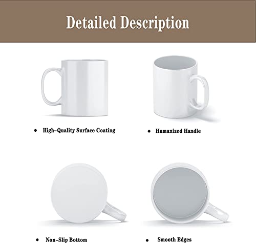 White 15 oz Sublimation Coffee Mug Pack of 12 - Blank Ceramic DIY Mug