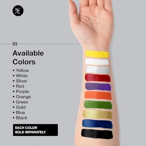 Water-Activated Body & Face Paint - Highly Pigmented, Long-Lasting Black 0.70 oz