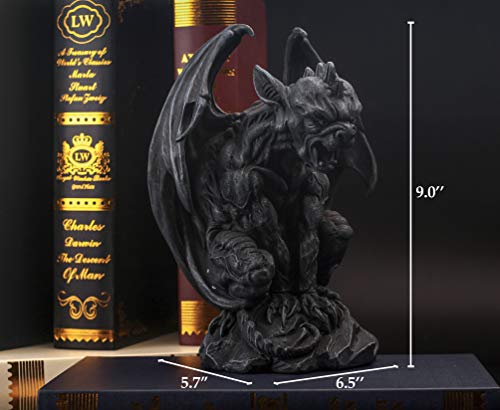 9-Inch Winged Gargoyle Statue Home Decor Halloween Figurine - Gothic Gothic Protector