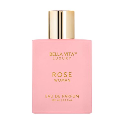 Bellavita Luxury ROSE Eau de Parfum - Fresh Floral Peach & Jasmine | 100 ml (3.4 fl. oz.) | Long-Lasting Women's Fragrance
