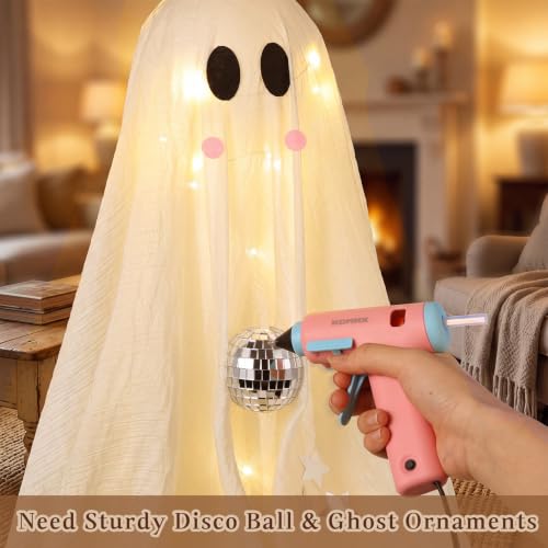 Lighted Ghost Halloween Decorations Set for Indoor & Outdoor Festive Decor