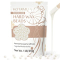 Unscented Hard Wax Beads 1 lb - Full Body Hair Removal, White Variation