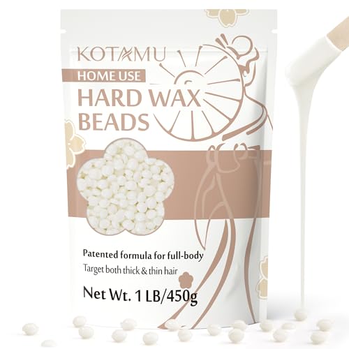 Unscented Hard Wax Beads 1 lb - Full Body Hair Removal, White Variation