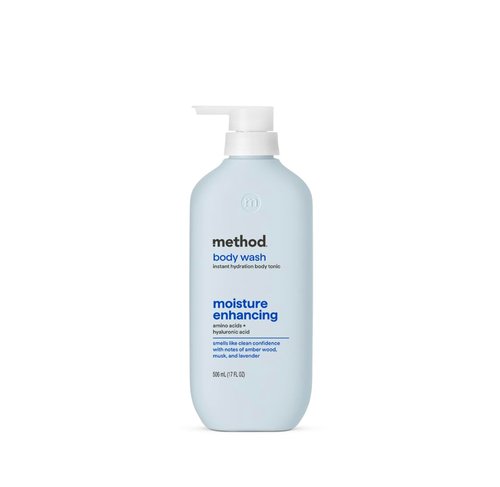 Method Body Wash - Instant Hydration Tonic with Amber Wood, Musk & Lavender | 17 Fl Oz