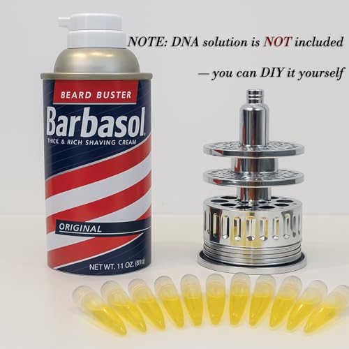 Dinosaur DNA Canister with Test Tube Rack - Scientific Collectible Decor