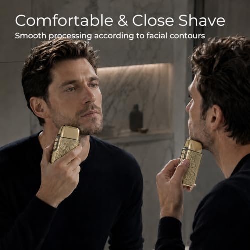 Men's Foil Shaver - Electric Razor for Face & Beard, Rechargeable, Adjustable Speed
