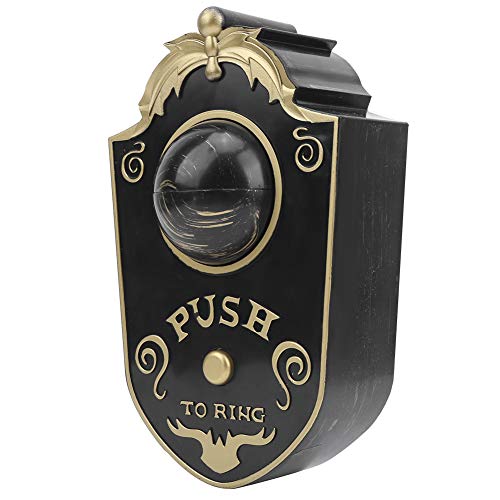 Halloween Doorbell with Spooky Sounds and Animated Eyeball - Black Variation