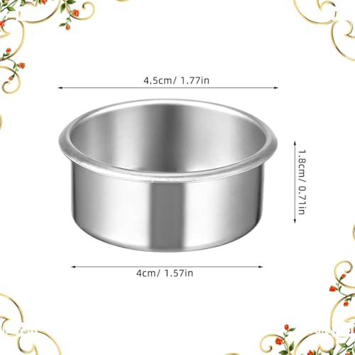 20pcs Metal Tea Light Candle Cups for DIY Candle Making & Holiday Decor