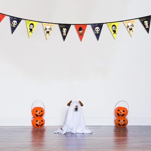 Halloween Horror Movie Theme Banner for Indoor & Outdoor Decorations - Multi1