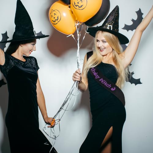 Halloween Birthday Sash for Girls & Women - Gothic Witch Party Accessory