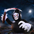 7.2ft Halloween Inflatable Grim Reaper Decor with Lights - Black & White