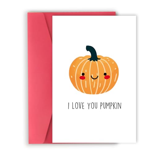 Halloween Greeting Card - Cute Pumpkin Gift for Kids & Adults, Variation 3