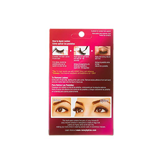 False Eyelashes Value Pack - 2 Pairs, Reusable & Natural Look