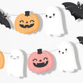 Pastel Halloween Pumpkin Garland Banner - 15ft Spooky Party Decor