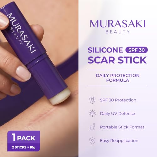 Silicone Scar Stick SPF 30 with Vitamin E - 10g x 2 Travel Sets - Scar Skin Care
