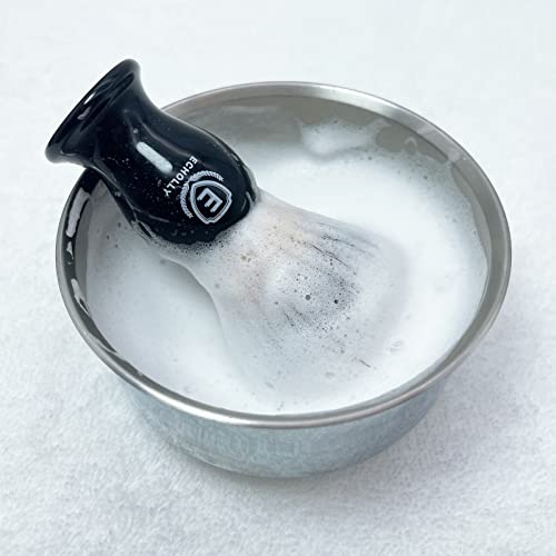Luxury Synthetic Shaving Brush for Men 110x55mm No Shedding Bristle Acrylic Handle