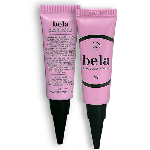 Bela Microblading Aftercare, PMU and Tattoo Healing Cream, Microblading Aftercare Ointment for Tattoo, Brows & Permanent Make Up Procedures, PMU Ointment for Healing, No Smell (5 pack)