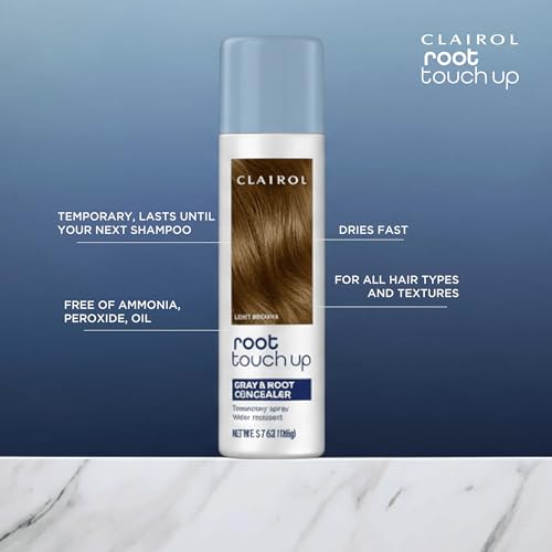 Root Touch-Up Hair Coloring Spray Light Brown 3.7oz - Pack of 1