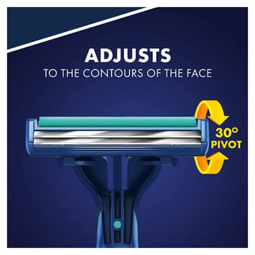 Gillette Sensor2 Plus Disposable Razor Pack - 52 Count, Lubrastrip & Pivoting Head