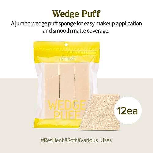 Jumbo Makeup Wedges Set - 12pcs Blending Sponges for Foundation & Concealer