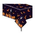 Halloween Plastic Tablecloths 54x87 Inches - Spooky Pumpkin Ghost Design, Pack of 2