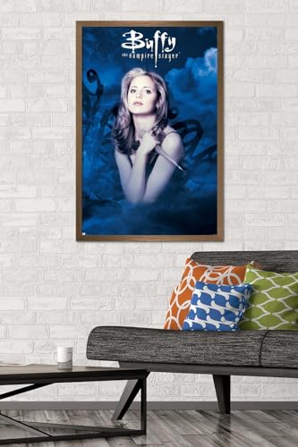 Buffy the Vampire Slayer Season 1 Wall Poster - Bronze Frame, 22.37" x 34" - Modern Decor