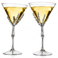 Skeleton Hand Martini Glasses Set of 2 - Novelty Halloween Cocktail Barware