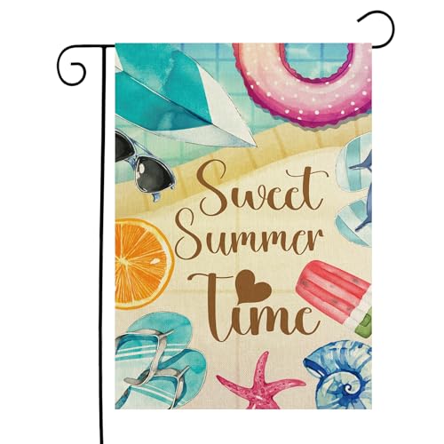 Summer Pool Garden Flag - Decorative Outdoor Banner for Yard & Patio