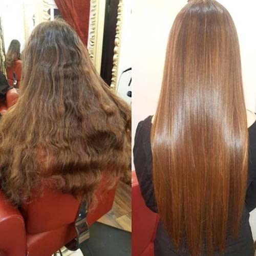 Kera Fruit Formaldehyde-Free Hair Keratin Treatment & Clarifying Shampoo Kit - 8oz (250ml) Smoothing System - Safe Frizz Control & Deep Hydration - Cirugia Capilar Sin Formol