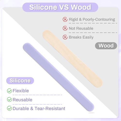 Reusable Silicone Wax Spatula for Hair Removal and Body Care