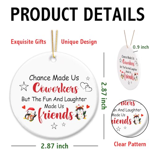 Chance Made Us Coworkers Christmas Ornament - Inspirational Holiday Keepsake