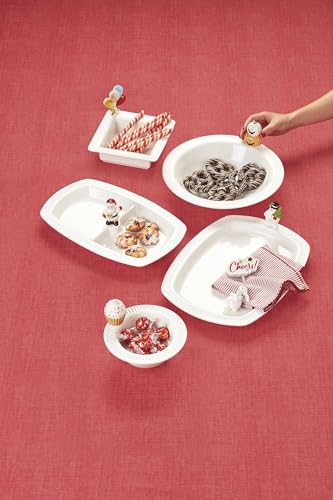 Assorted Seasonal Dinnerware Accessories Set - All Seasons, White, 4-Piece