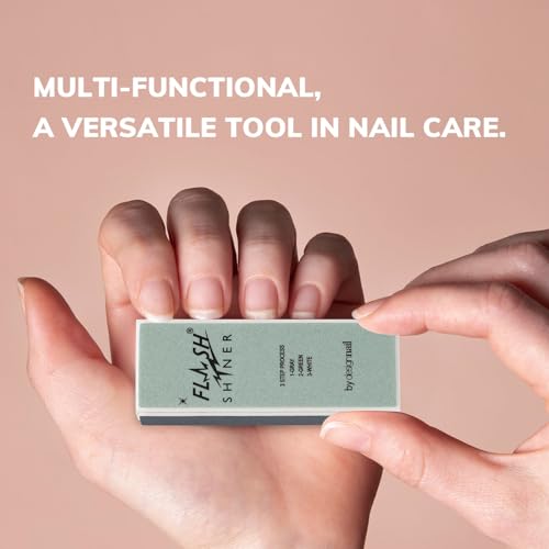 Professional 3-Way Nail Buffer Block Set - Pack of 12 for Natural Shine & Smooth Nails