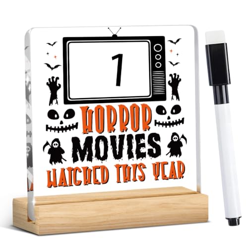 Halloween Horror Movie Tracker Sign Acrylic Countdown Decor - Variation of THIS listing