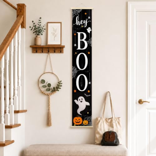 Halloween Ghost Boo Porch Door Banner Wall Decorations 8x47 - Halloween-02