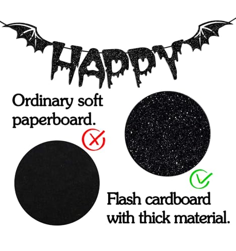Vampire Themed Birthday Banner - Halloween Bat & Vampire Party Decorations