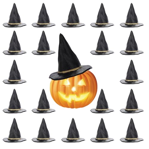 Mini Witch Hat Set for Halloween Parties - 12 Pcs Spooky & Cute Decorations