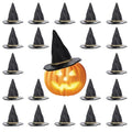 Mini Witch Hat Set for Halloween Parties - 12 Pcs Spooky & Cute Decorations