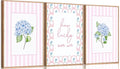Unframed Pink and Blue Hydrangea Wall Art - 16x24in Canvas Poster - Trendy Home Decor
