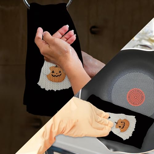 Halloween Ghost Kitchen Towels - Ghost Variation - 16x24 Inch Decorative Hand Towels